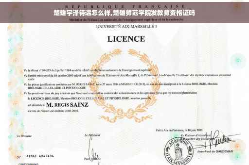 楚雄宇泽待遇怎么样,楚雄师范学院发教师资格证吗