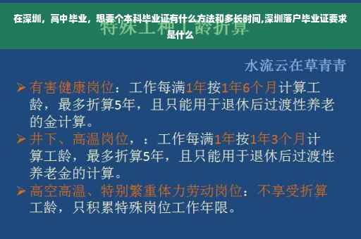 在深圳，高中毕业，想要个本科毕业证有什么方法和多长时间,深圳落户毕业证要求是什么