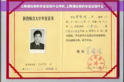 上网课出来的毕业证是什么样的,上网课出来的毕业证是什么