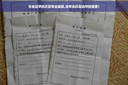毕业证学校还是专业重要,选专业还是选学校重要?