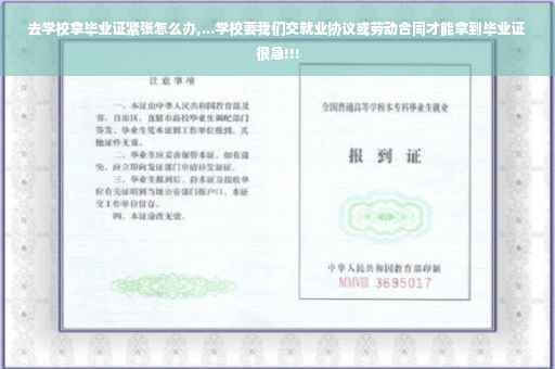 去学校拿毕业证紧张怎么办,...学校要我们交就业协议或劳动合同才能拿到毕业证 很急!!!