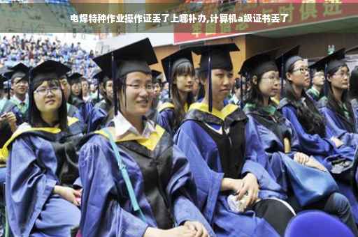电焊特种作业操作证丢了上哪补办,计算机a级证书丢了