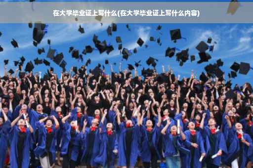 在大学毕业证上写什么(在大学毕业证上写什么内容)