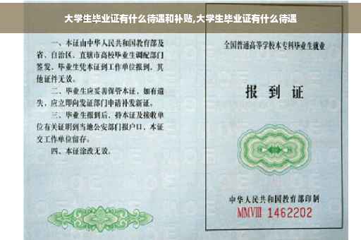 大学生毕业证有什么待遇和补贴,大学生毕业证有什么待遇