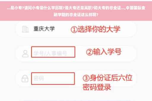 ...是小专?请问小专是什么学历啊?是大专还是高职?和大专的毕业证...,中国国际金融学院的毕业证这么样啊?