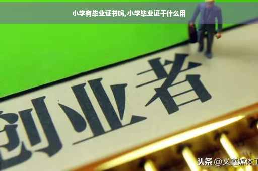 小学有毕业证书吗,小学毕业证干什么用