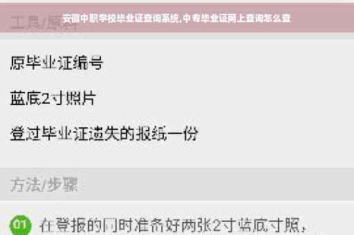 安徽中职学校毕业证查询系统,中专毕业证网上查询怎么查