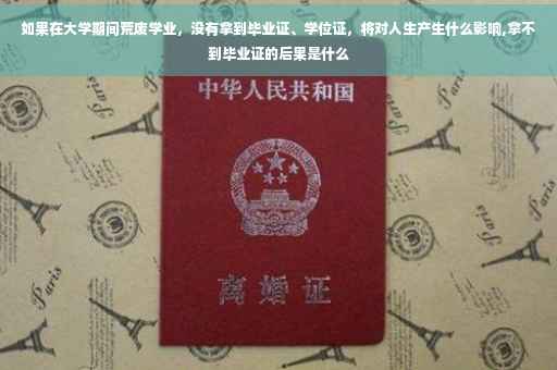 如果在大学期间荒废学业，没有拿到毕业证、学位证，将对人生产生什么影响,拿不到毕业证的后果是什么