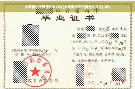 未获得毕业证有什么方法(未获得毕业证有什么方法补救)