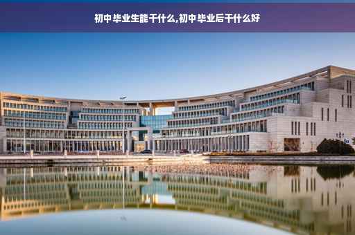 初中毕业生能干什么,初中毕业后干什么好