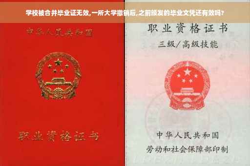 学校被合并毕业证无效,一所大学撤销后,之前颁发的毕业文凭还有效吗?
