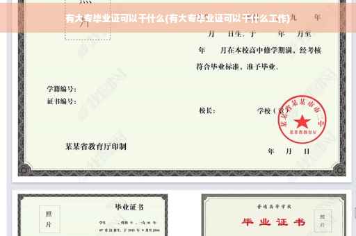 有大专毕业证可以干什么(有大专毕业证可以干什么工作)