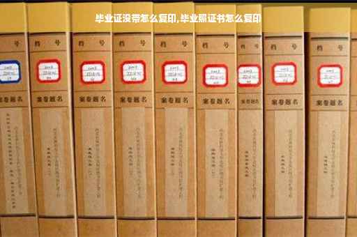 毕业证没带怎么复印,毕业照证书怎么复印
