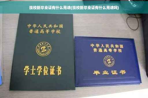 技校新毕业证有什么用途(技校新毕业证有什么用途吗)