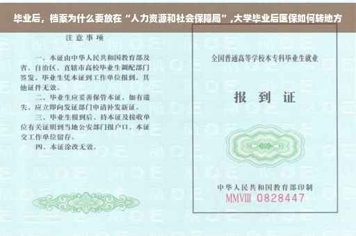 毕业后，档案为什么要放在“人力资源和社会保障局”,大学毕业后医保如何转地方