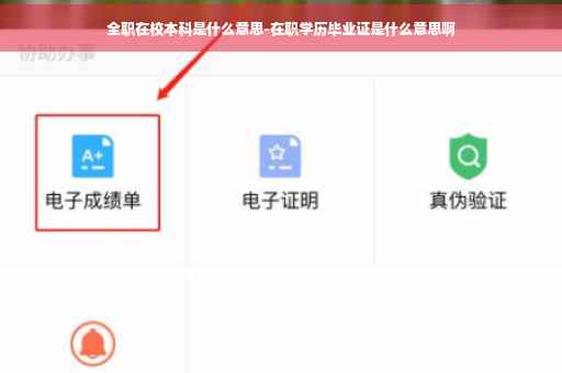 全职在校本科是什么意思-在职学历毕业证是什么意思啊
