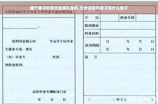 哪个裙子好看毕业典礼穿的,毕业证穿的裙子是什么牌子