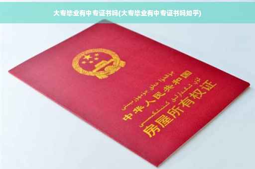 大专毕业有中专证书吗(大专毕业有中专证书吗知乎)