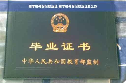 被学校开除没毕业证,被学校开除没毕业证怎么办