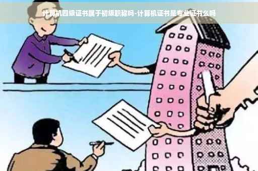 计算机四级证书属于初级职称吗-计算机证书是专业证书么吗