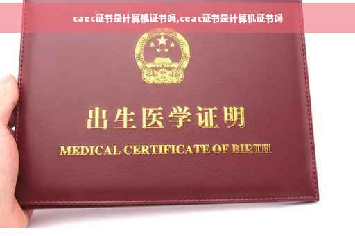 caec证书是计算机证书吗,ceac证书是计算机证书吗