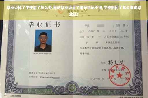毕业证掉了学校撤了怎么办,我的毕业证丢了编号也记不得,学校倒闭了怎么查询毕业证?