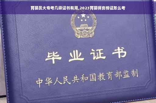 育婴员大专考几级证书有用,2023育婴师资格证怎么考