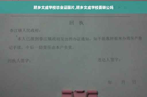 肥乡文成学校毕业证图片,肥乡文成学校要转公吗