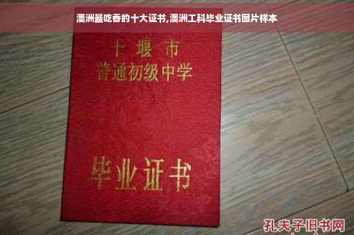 澳洲最吃香的十大证书,澳洲工科毕业证书图片样本