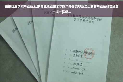 山东商业学校毕业证,山东商业职业技术学院中外合资毕业之后发的毕业证和普通生一摸一样吗...