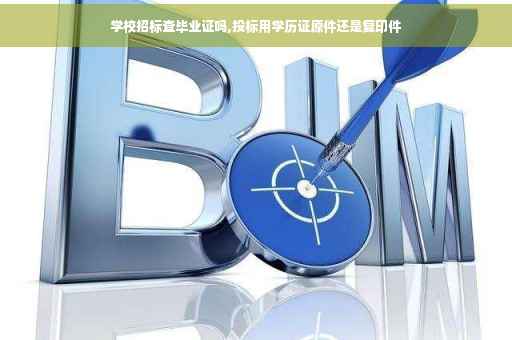 学校招标查毕业证吗,投标用学历证原件还是复印件