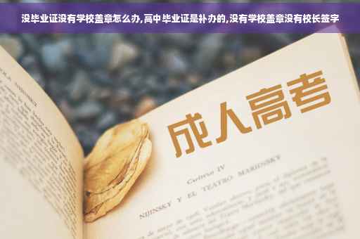 没毕业证没有学校盖章怎么办,高中毕业证是补办的,没有学校盖章没有校长签字