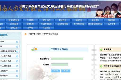 关于学校的毕业证文,学历证书与学业证书的区别有哪些?