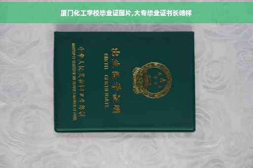 厦门化工学校毕业证图片,大专毕业证书长啥样 厦门化工学校毕业证图片,大专毕业证书长啥样