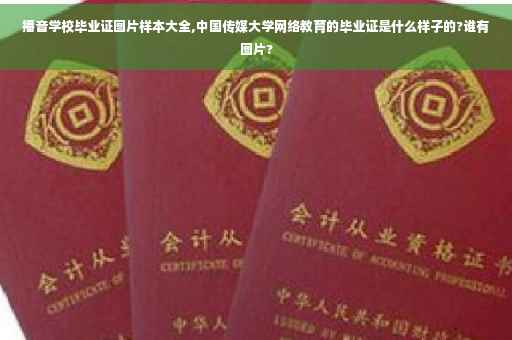播音学校毕业证图片样本大全,中国传媒大学网络教育的毕业证是什么样子的?谁有图片?