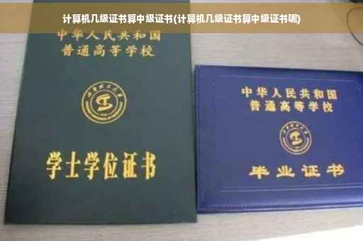 计算机几级证书算中级证书(计算机几级证书算中级证书呢)