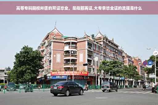 高等专科院校所谓的双证毕业，是指那两证,大专拿毕业证的流程是什么