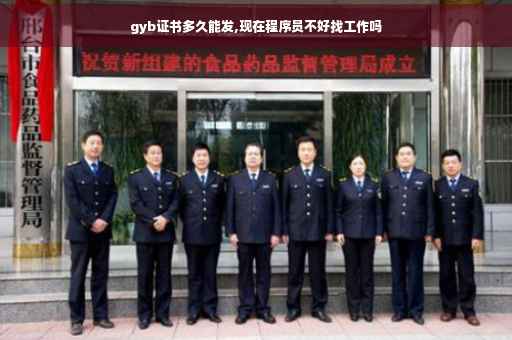 gyb证书多久能发,现在程序员不好找工作吗