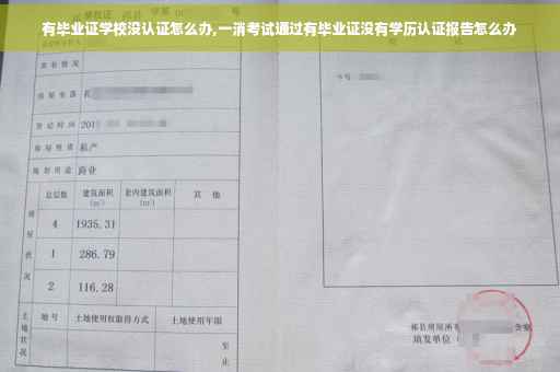 有毕业证学校没认证怎么办,一消考试通过有毕业证没有学历认证报告怎么办
