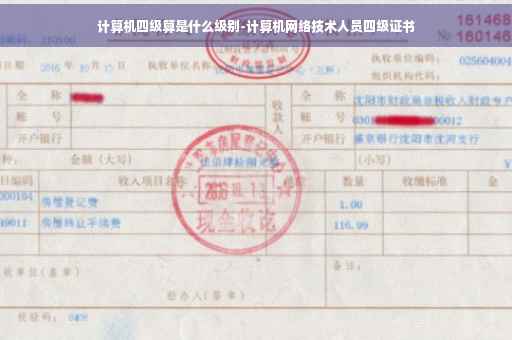 计算机四级算是什么级别-计算机网络技术人员四级证书