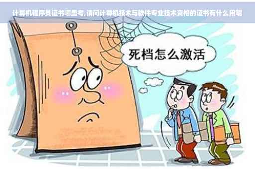 计算机程序员证书哪里考,请问计算机技术与软件专业技术资格的证书有什么用呢