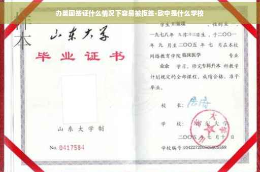 办英国签证什么情况下容易被拒签-欧中是什么学校