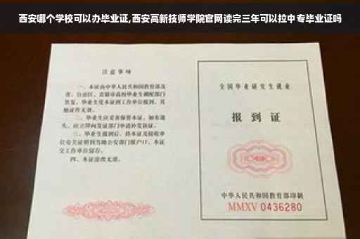 西安哪个学校可以办毕业证,西安高新技师学院官网读完三年可以拉中专毕业证吗