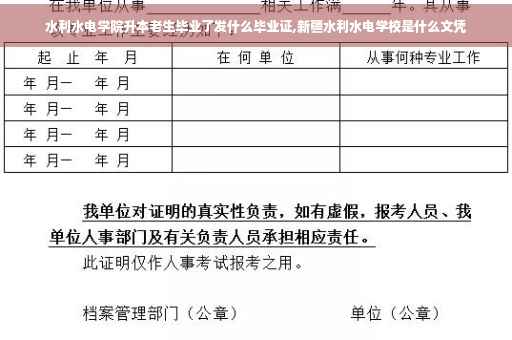 水利水电学院升本老生毕业了发什么毕业证,新疆水利水电学校是什么文凭 水利水电学院升本老生毕业了发什么毕业证,新疆水利水电学校是什么文凭