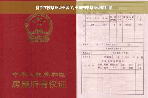 初中学校毕业证不要了,不拿初中毕业证的后果
