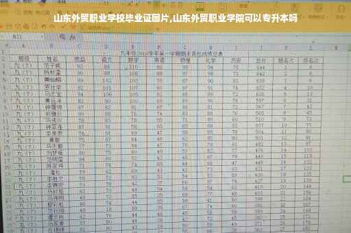 山东外贸职业学校毕业证图片,山东外贸职业学院可以专升本吗