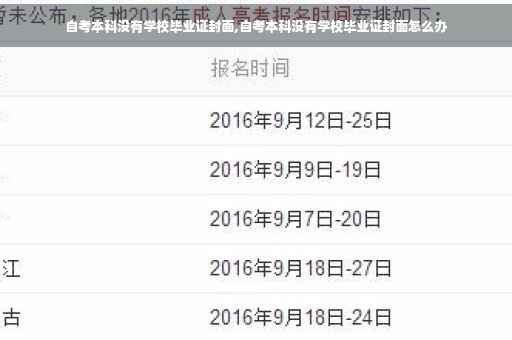 自考本科没有学校毕业证封面,自考本科没有学校毕业证封面怎么办