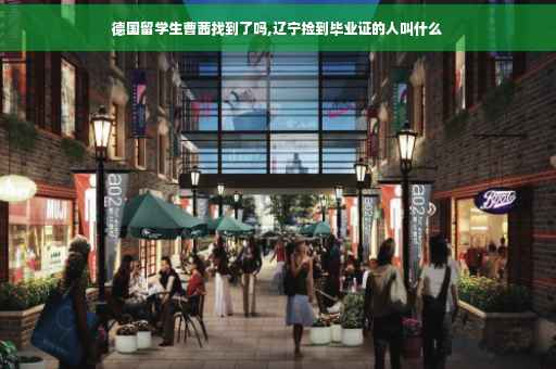 德国留学生曹茜找到了吗,辽宁捡到毕业证的人叫什么