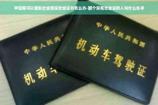 学信网可以查到毕业但没毕业证书怎么办-那个没有毕业证的人叫什么名字