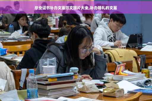 毕业证书补办文案范文图片大全,补办婚礼的文案
